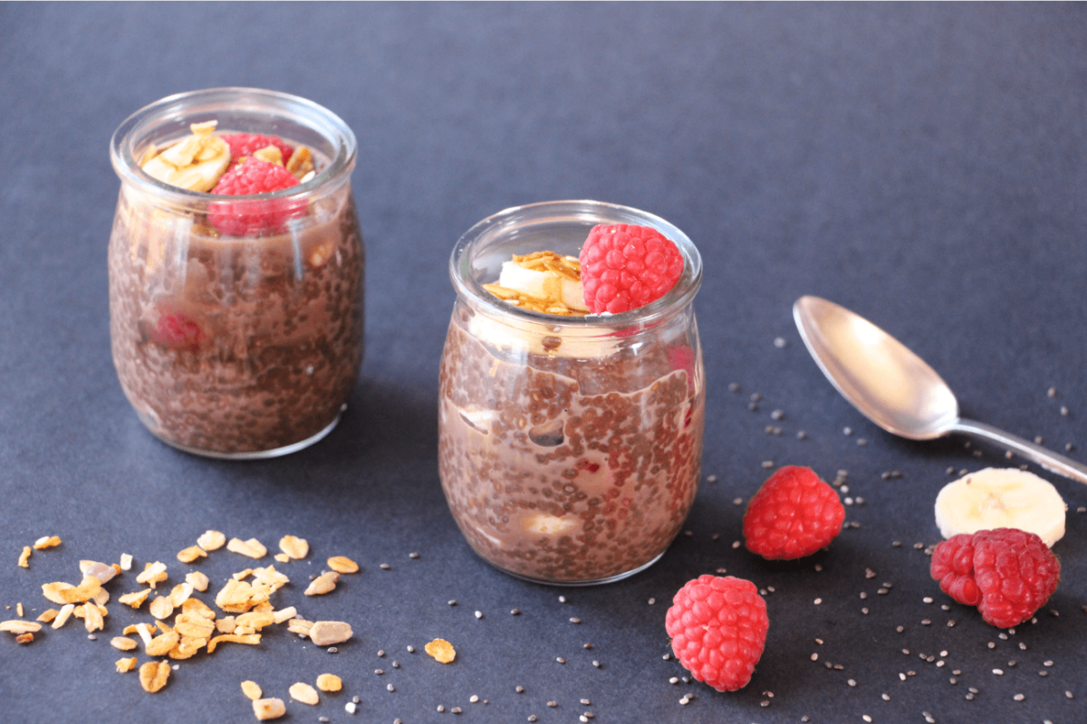 pouding de chia au chocolat