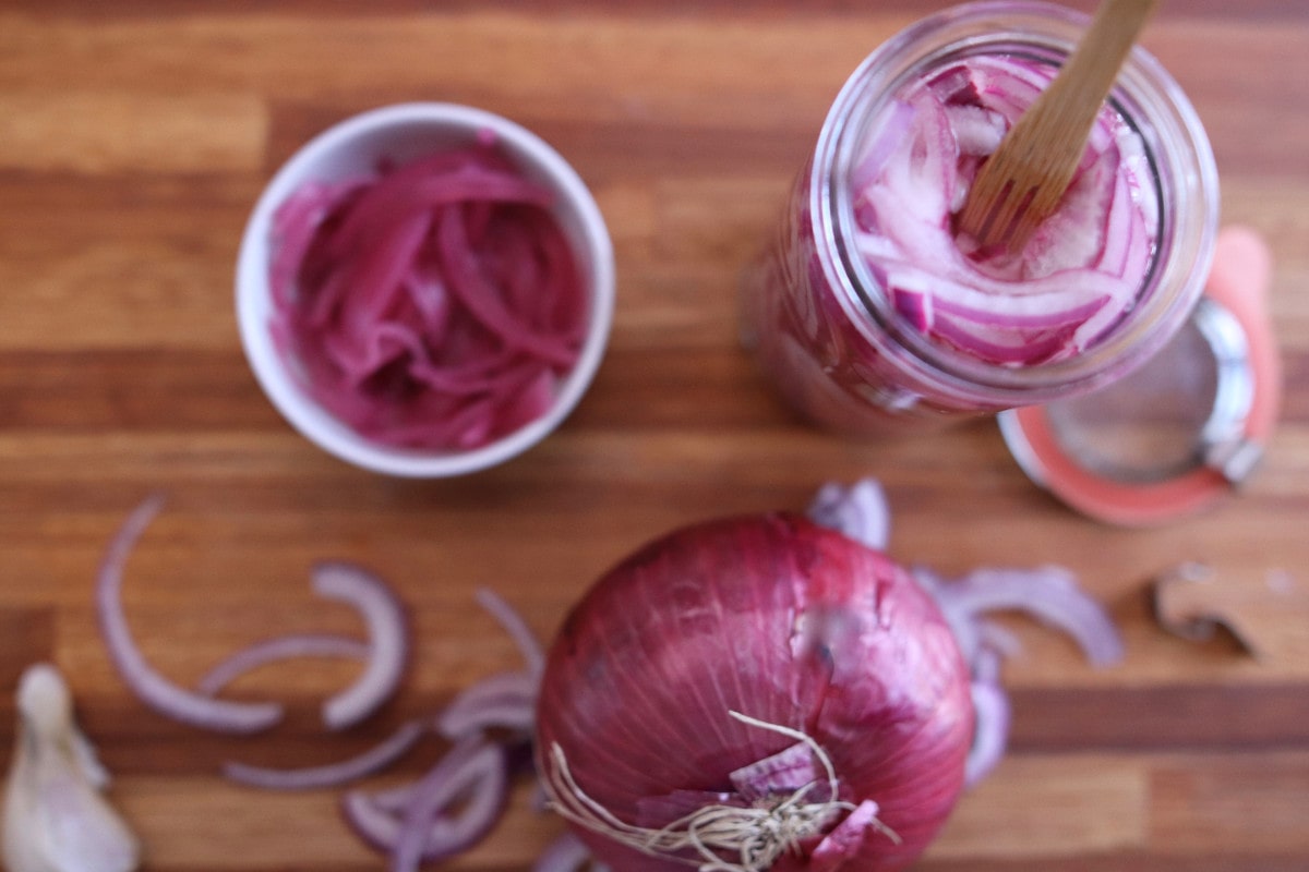 oignons marinés