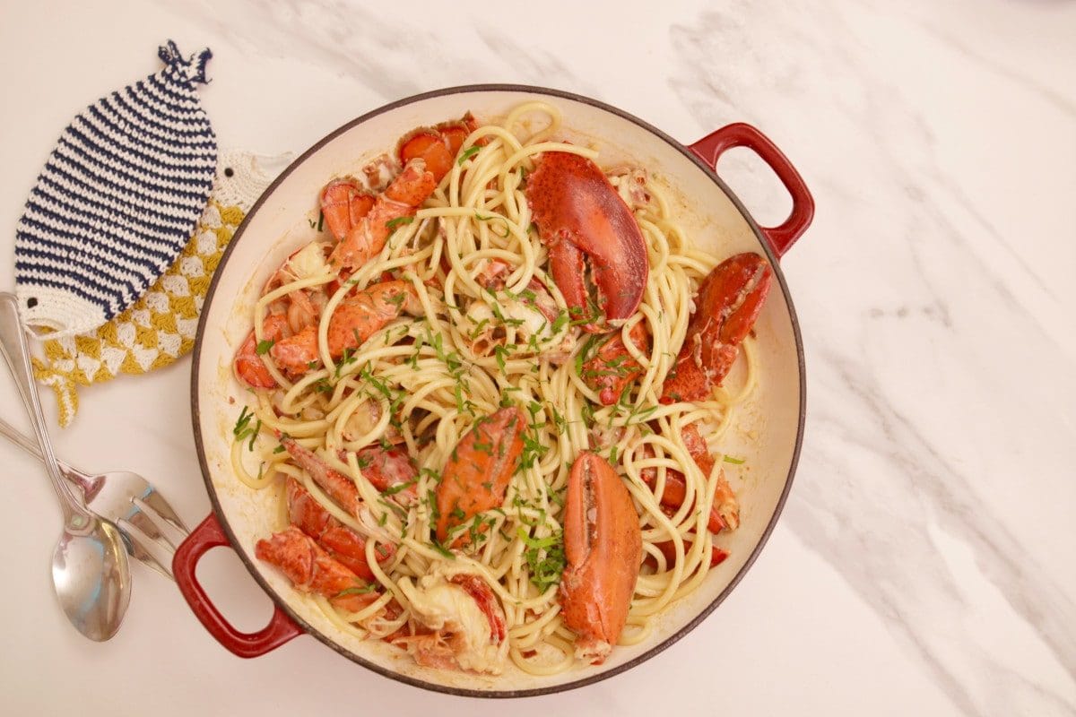 spaghetti au homard lobster du Joe Beef