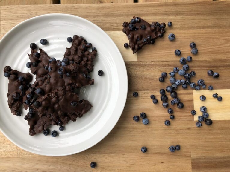 Bleuets enrobés de chocolat