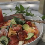 Salade de chorizo et melons d'été