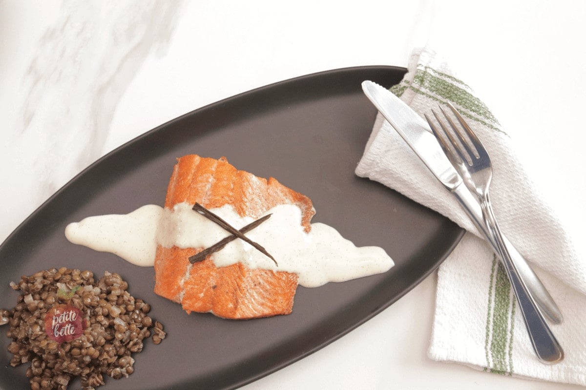 Saumon au beurre vanillé