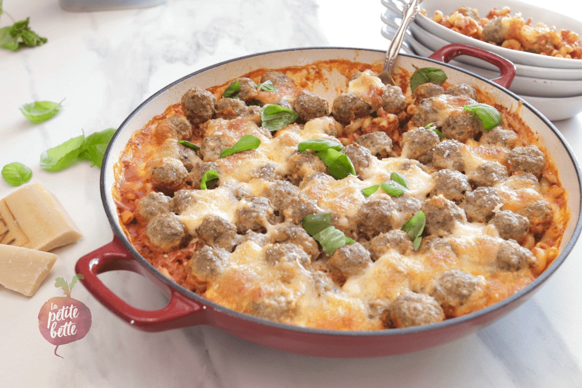 pâtes tout en un one-pot gratinées