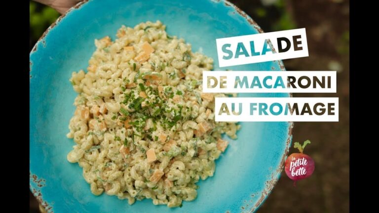 salade de pâtes ou coquillettes