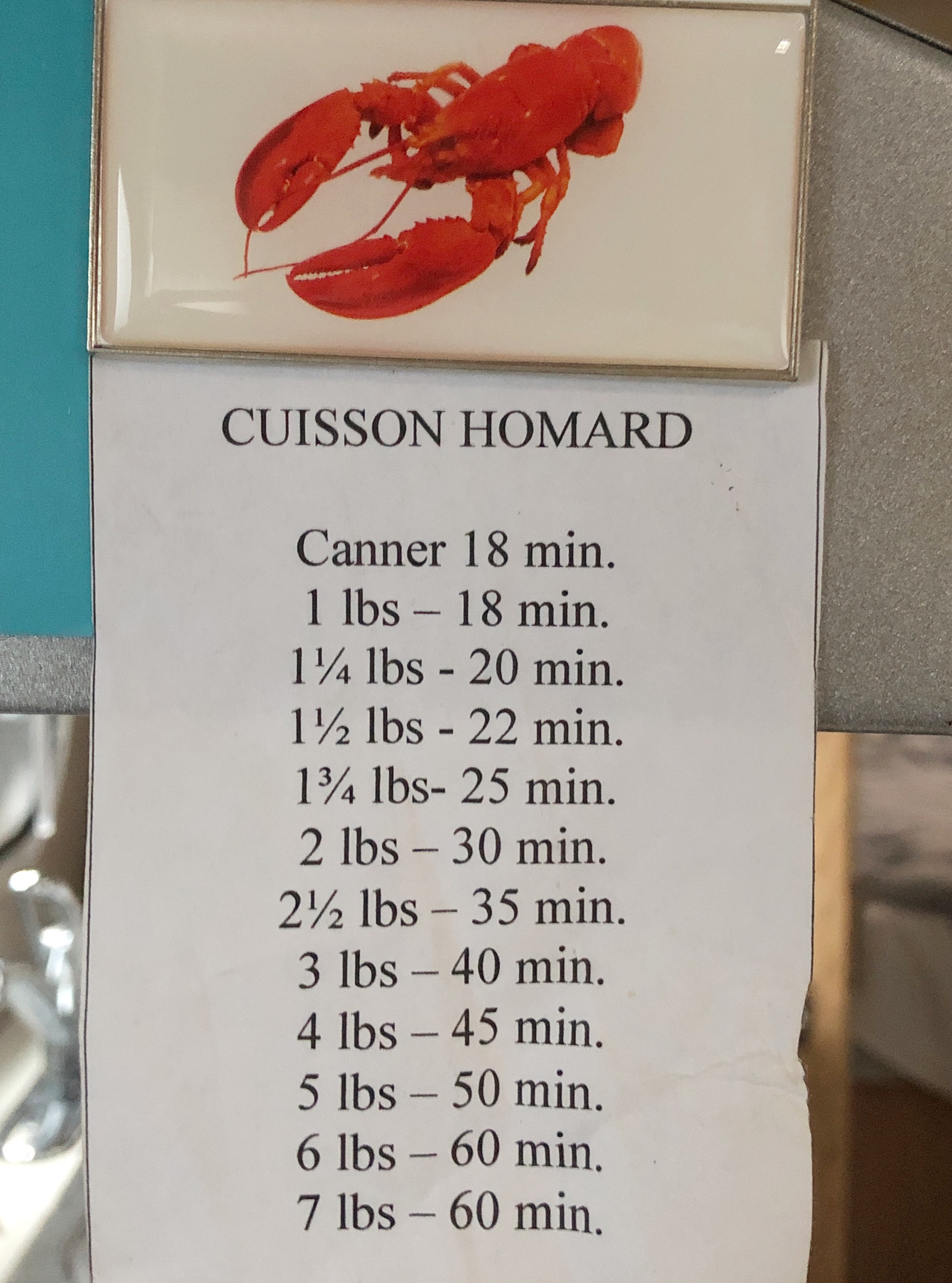 Comment cuire le homard