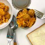 pâtes aux mini boulettes style Boyardee roller coasters