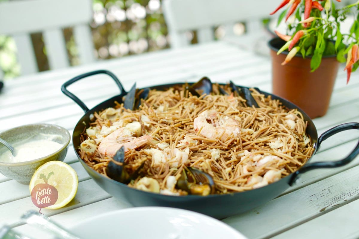 La paella avec des pâtes!