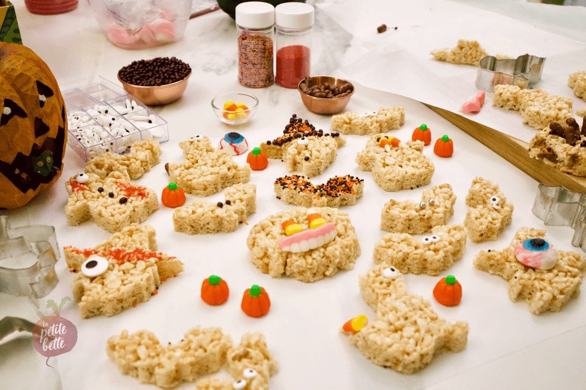 Carrés Rice Krispies square Halloween