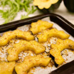 Courge grillée au four avec fromage parmesan