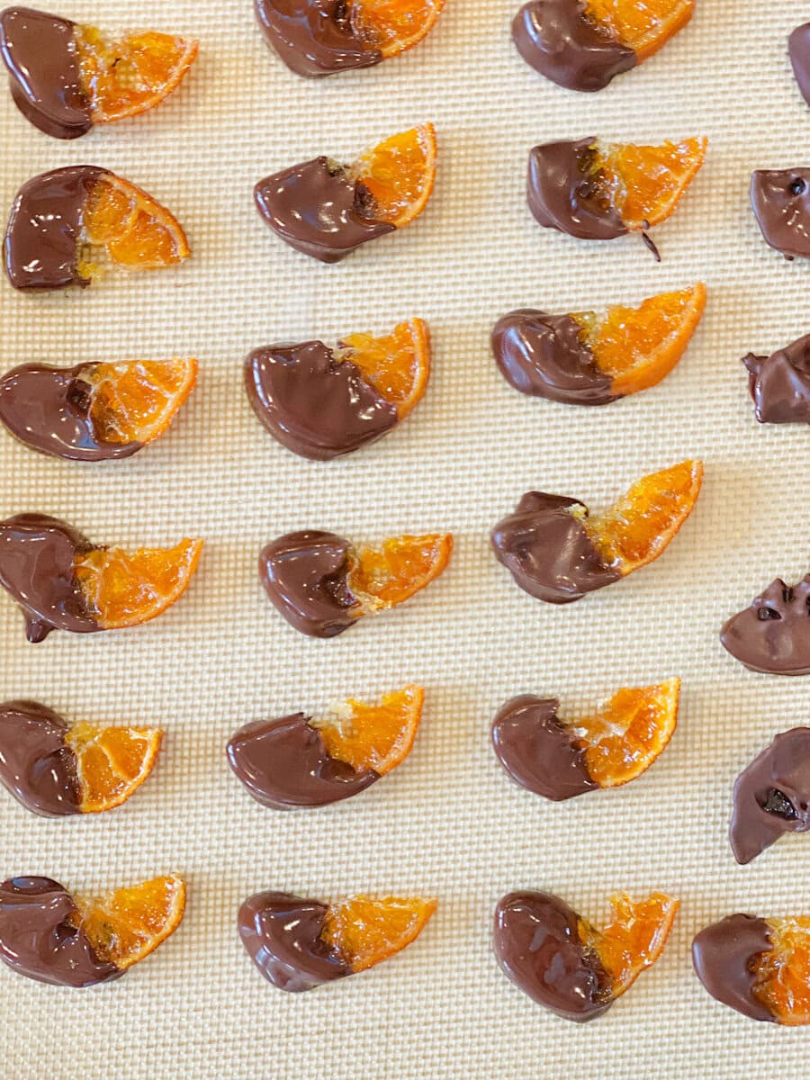 clémentine confite au chocolat