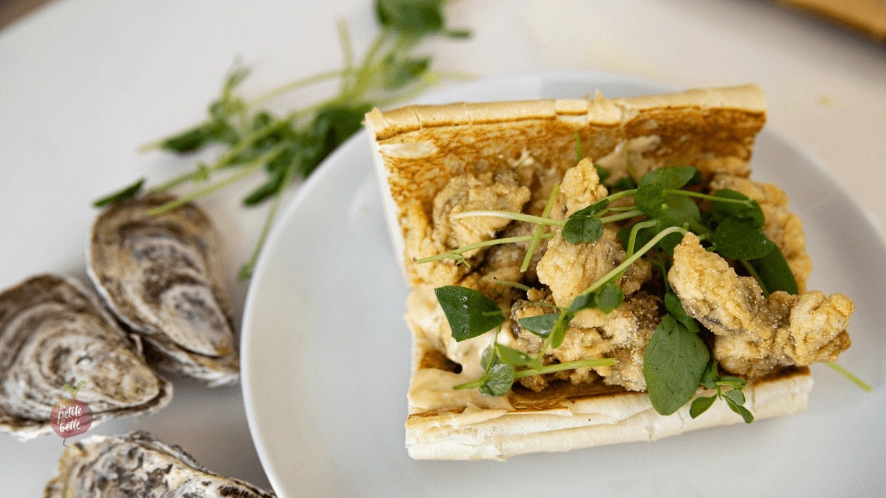 Po'boy aux huitres frites
