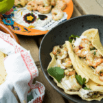 tacos crevettes grillées