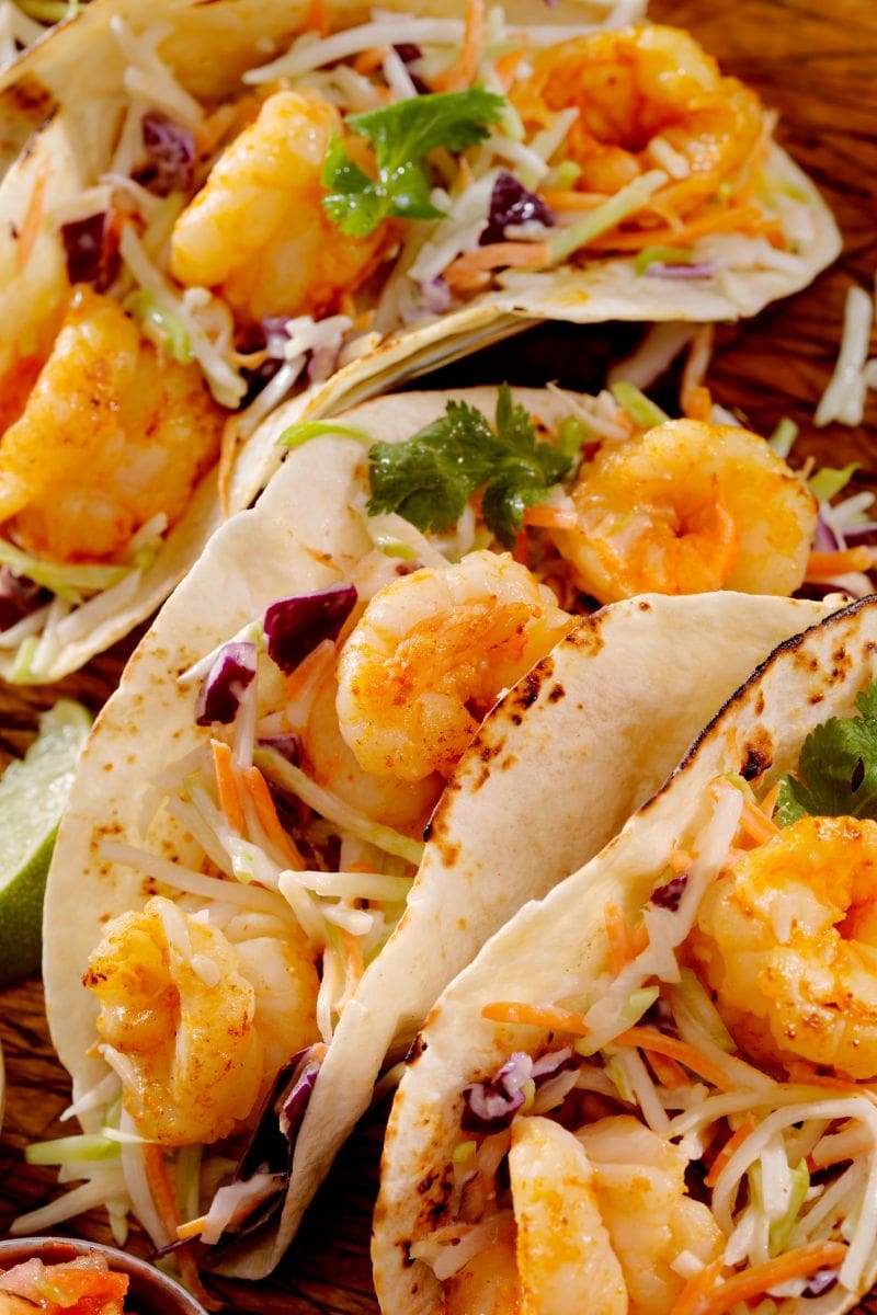 tacos aux crevettes
