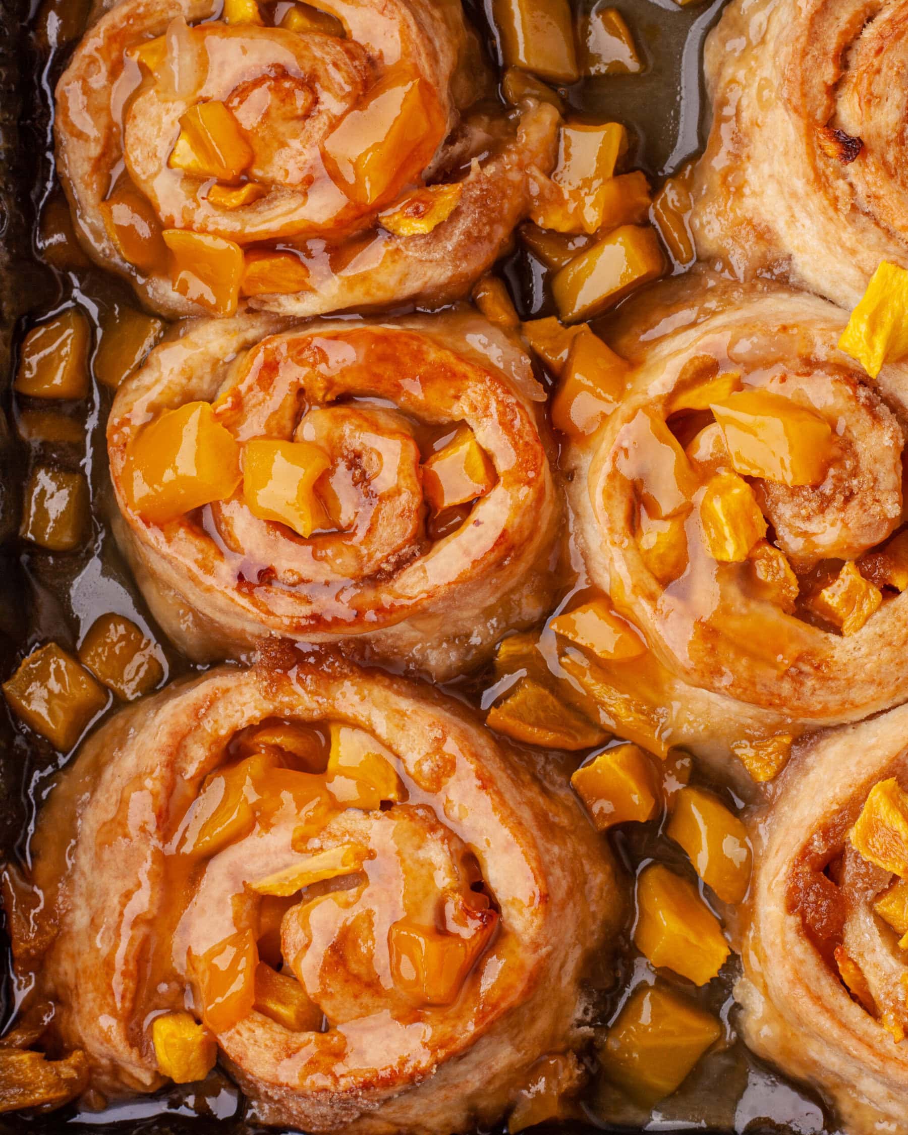 brioches aux pêches