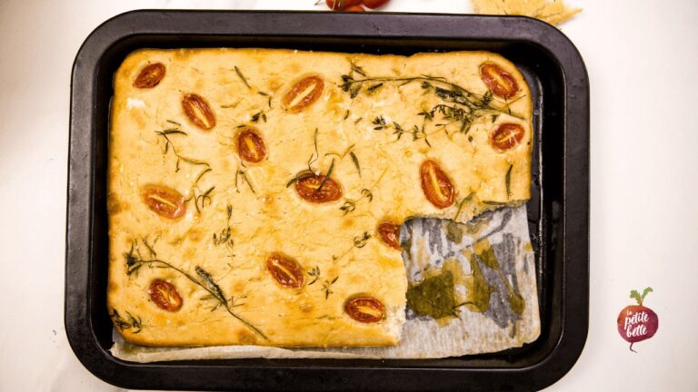 recette de focaccia levain levure maison