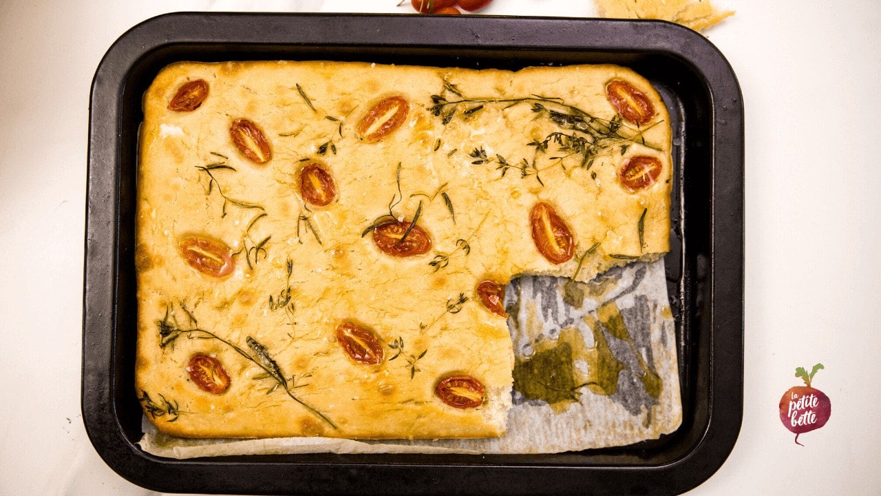 recette de focaccia levain levure maison