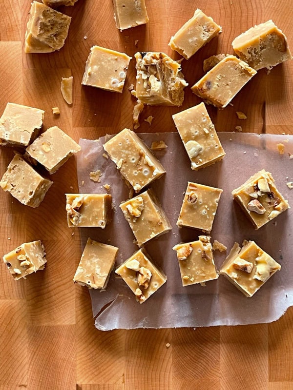 Recette fudge érable et noix