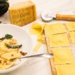 raviolis courge fromages beurre sauge et pacanes