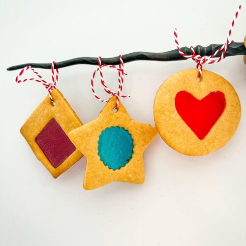 Biscuit vitrail décoratif Noël
