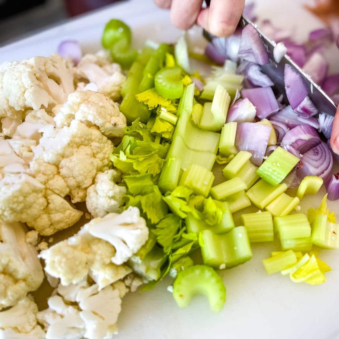 Légumes pour velouté de haricots blancs