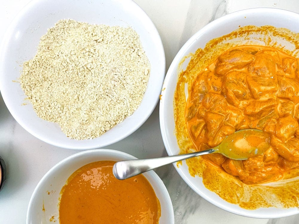 poulet frit coréen panure à l'anglaise