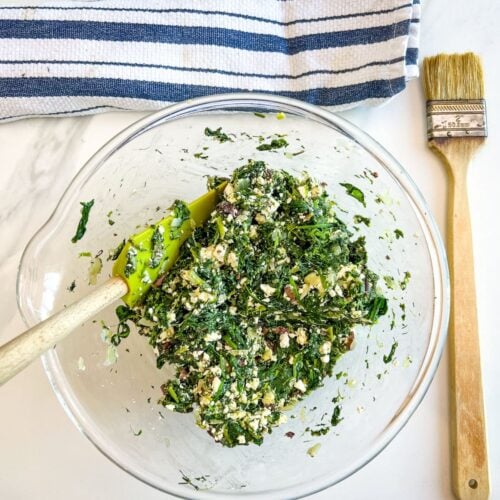 Garniture spanakopita épinard feta