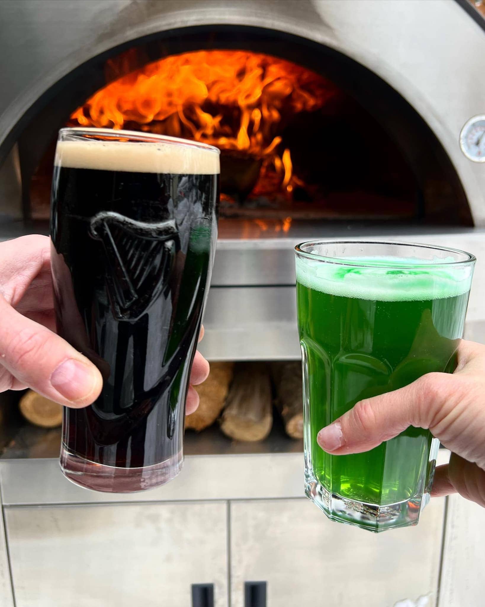 Guinnes, bière verte et Forno venetzia