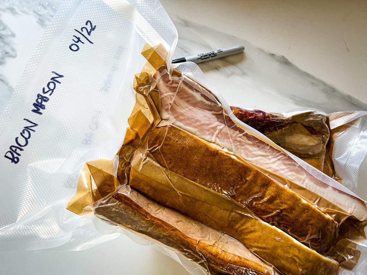bacon maison au congélo