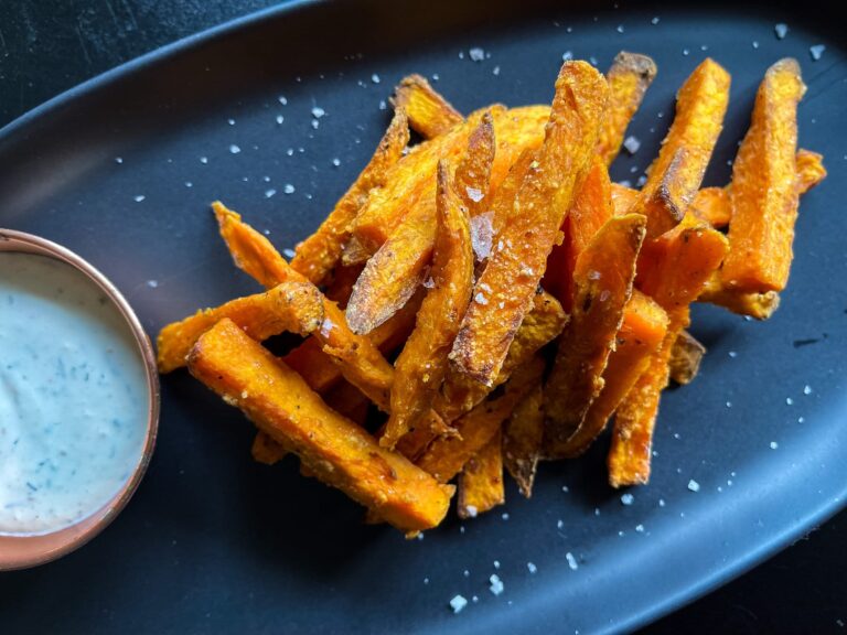 Frites de patate douce croustillantes