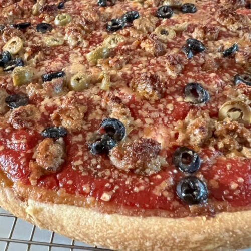 recette pizza chicago