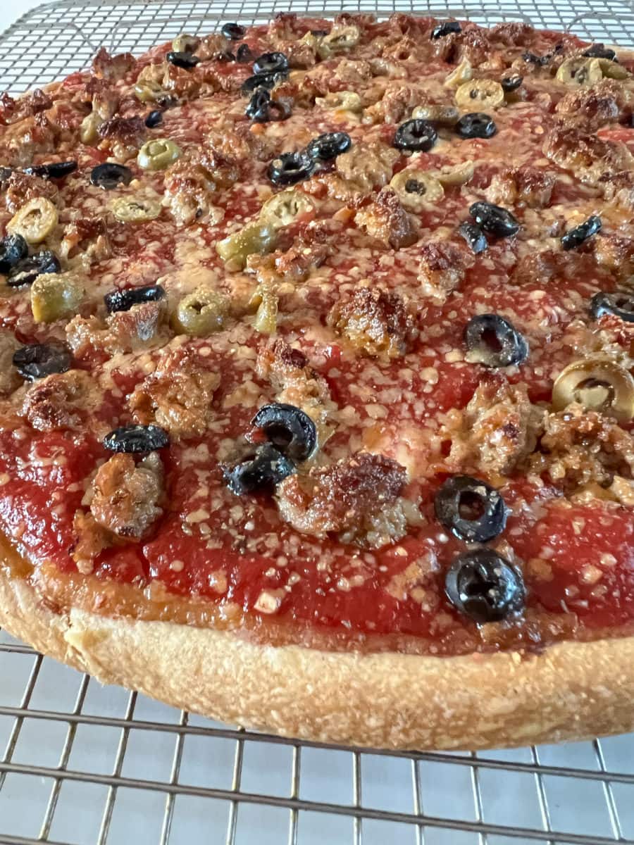 recette pizza chicago