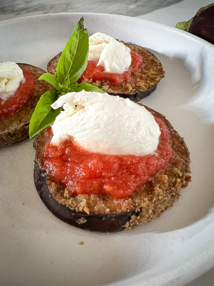 Aubergines parmigiana air fryer
