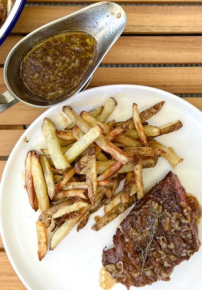 sauce à l'échalote et au vin rouge