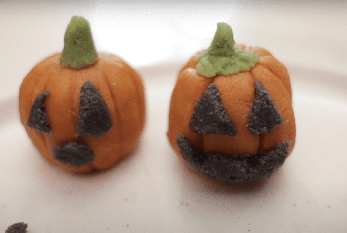 pâte d'amande maison recette Halloween