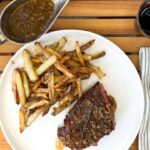 Bavette sauce à l'échalote et au vin