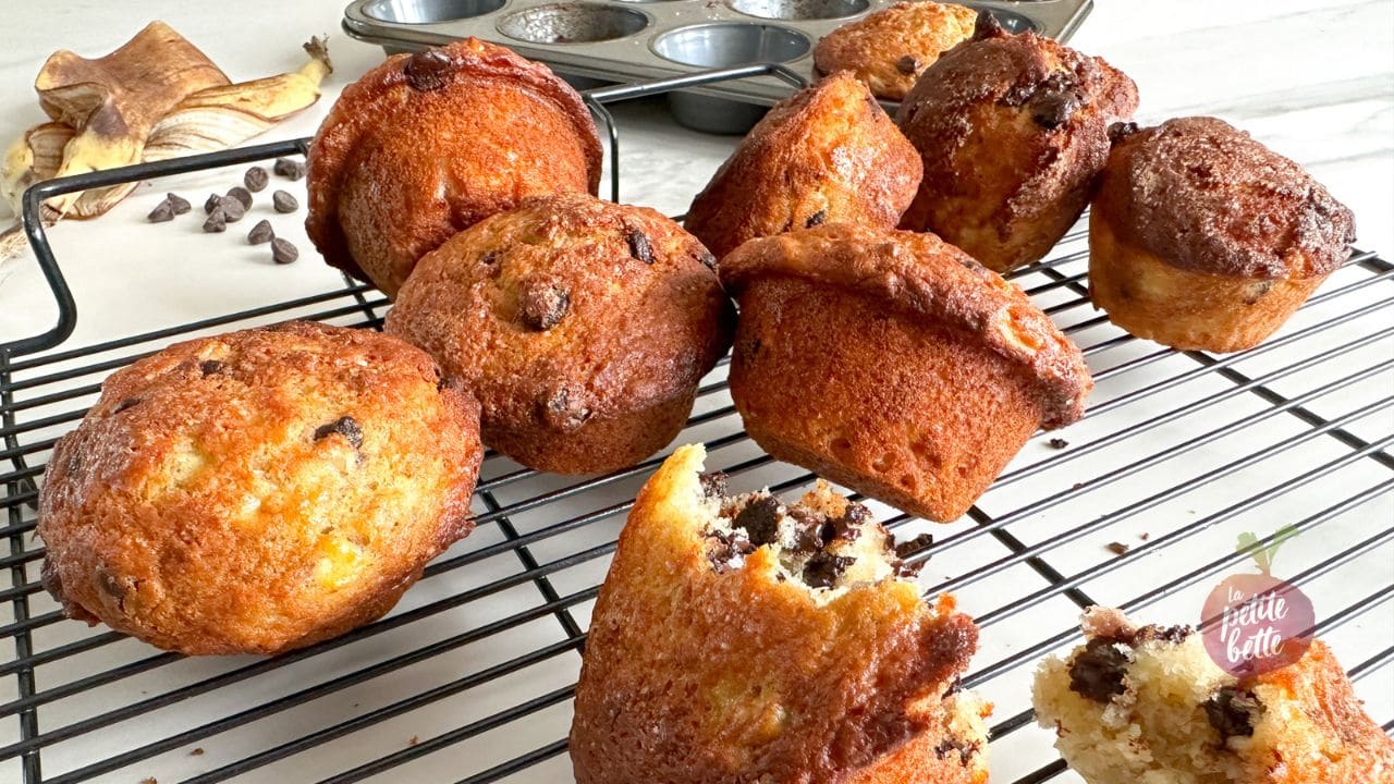 muffin banane chocolat