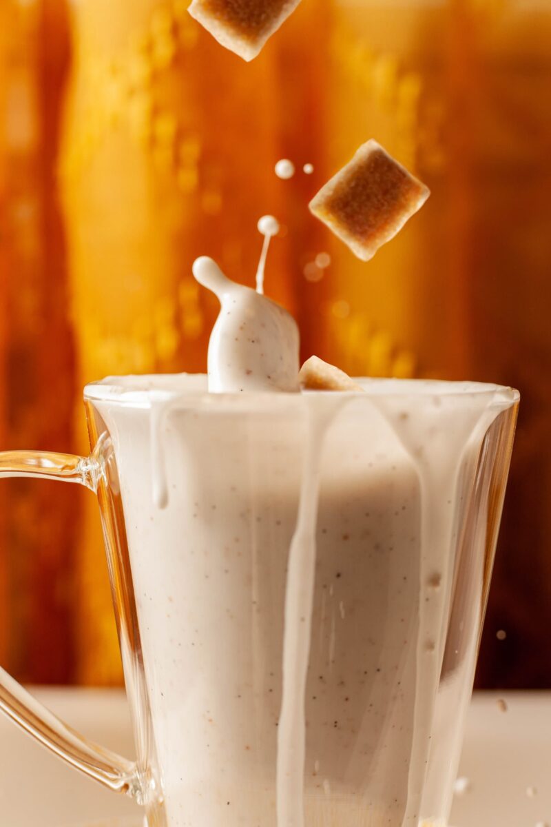 lait de coco chaud vanille