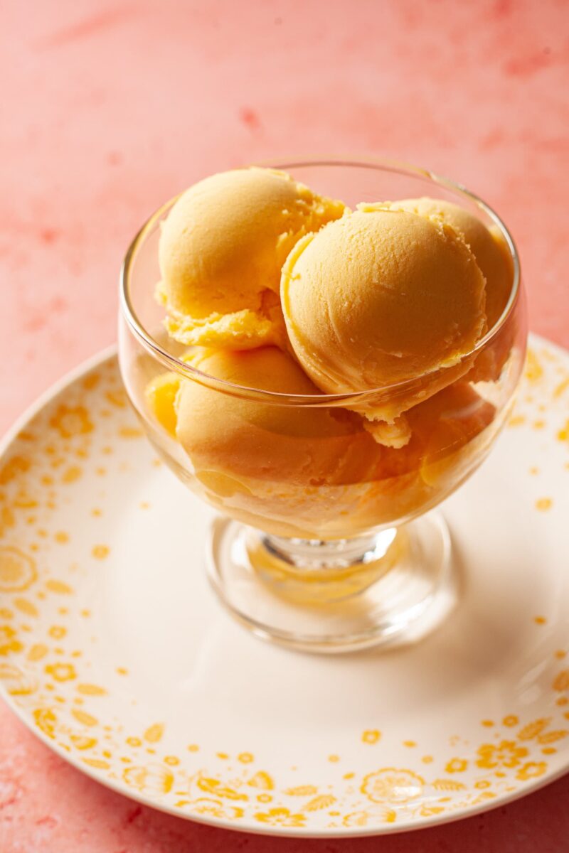 Sorbet mangue et cannelle