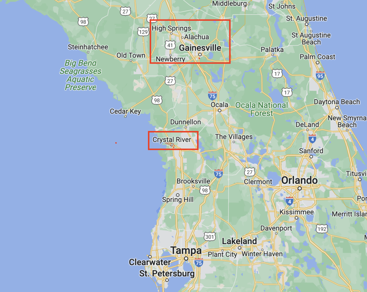 Floride Crystal River à Gainesville