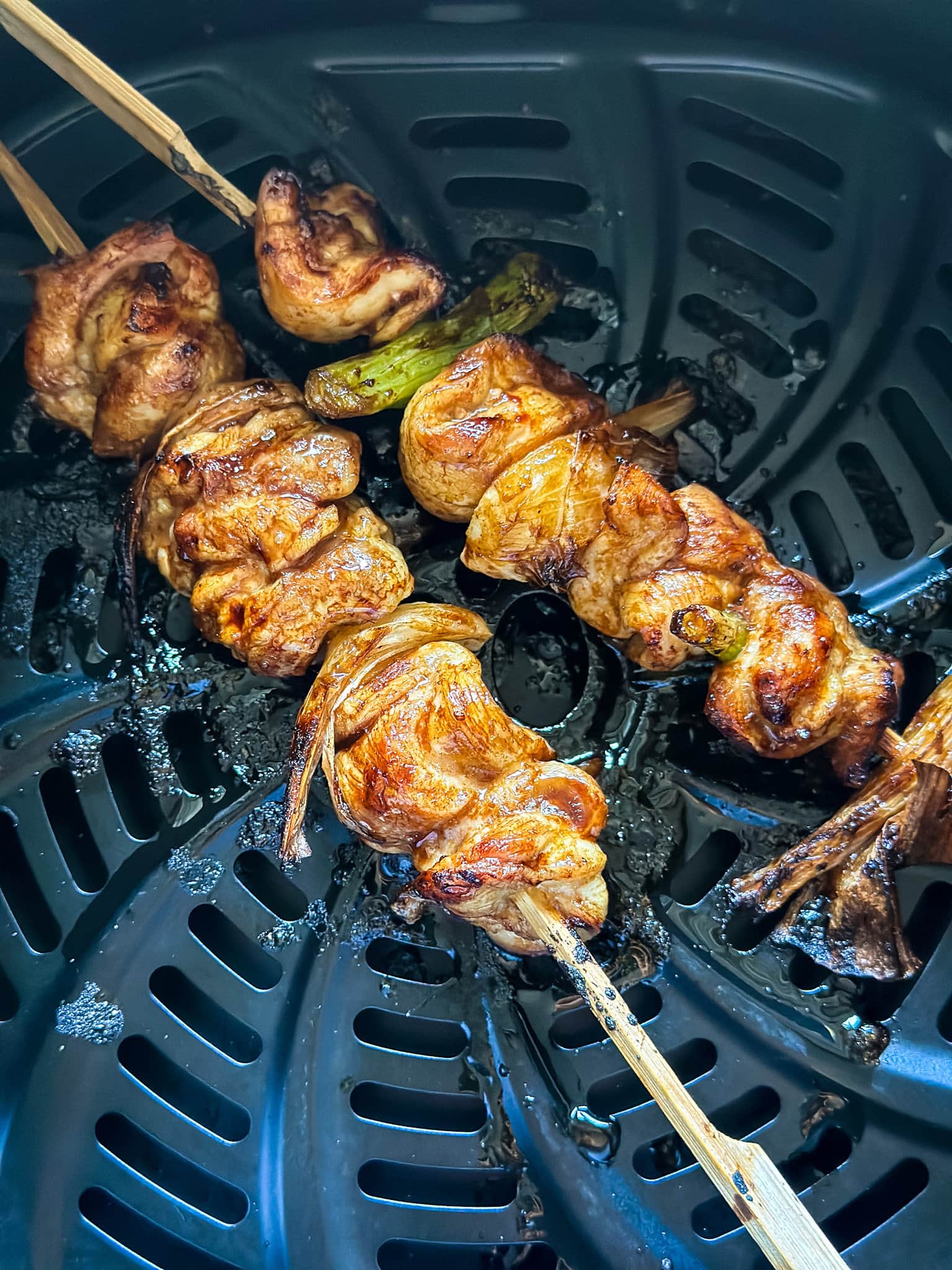brochette de poulet yakitori air fryer