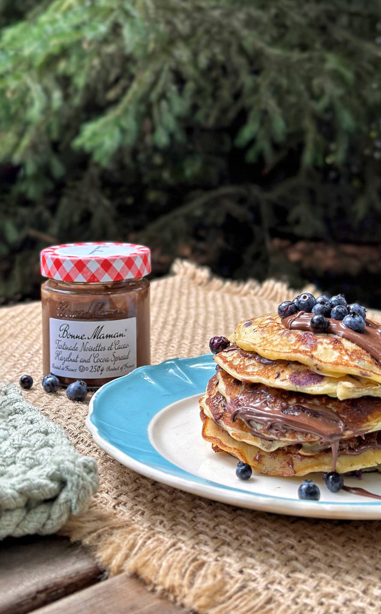 pancake bleuet chocolat