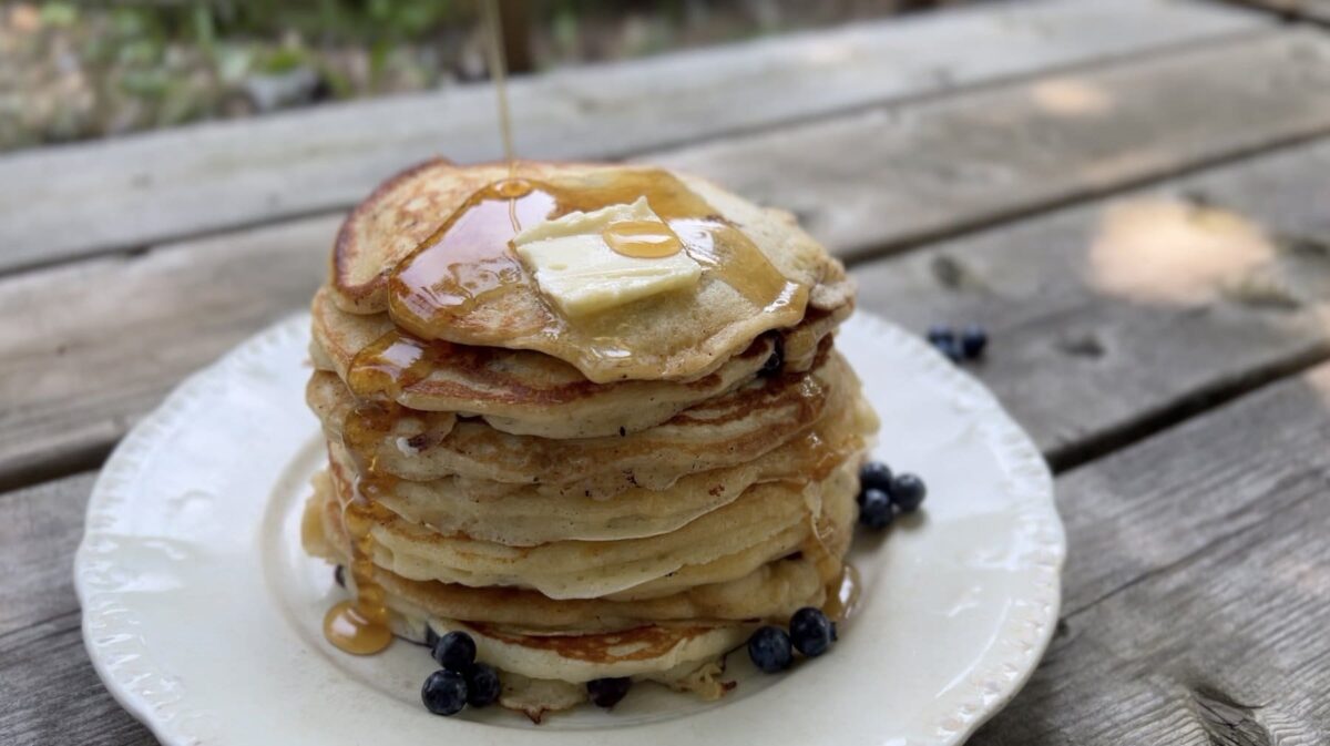 pancake aux bleuets