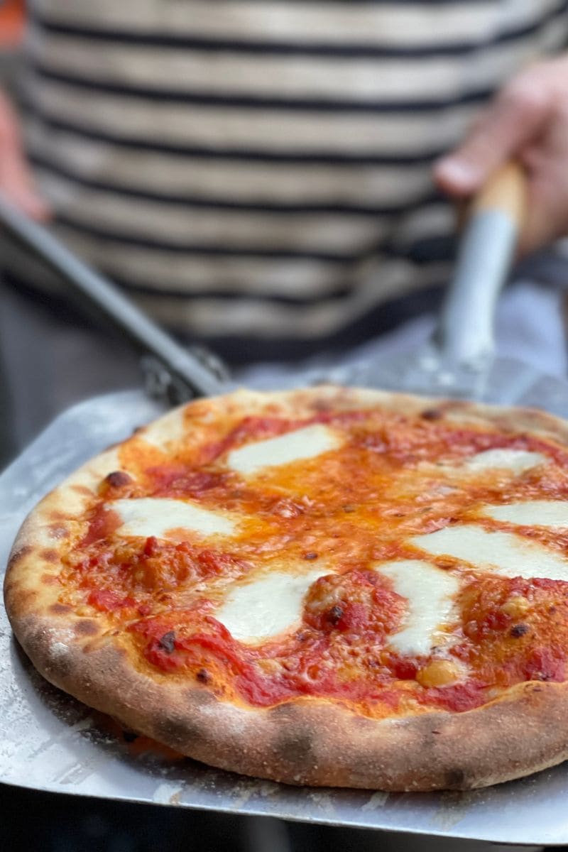 pizza au four à bois