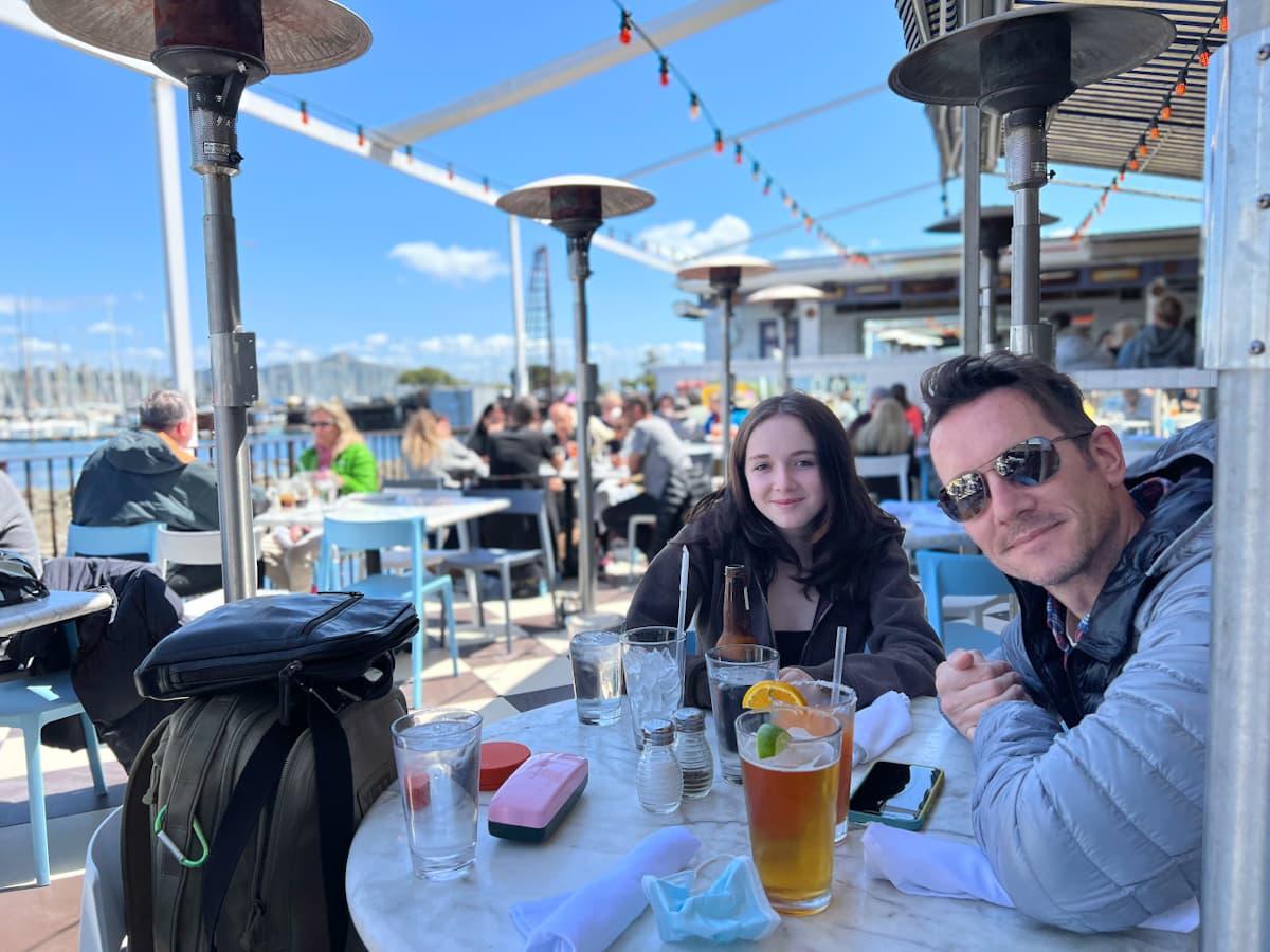 À la terrasse du restaurant Salito's à Sausalito