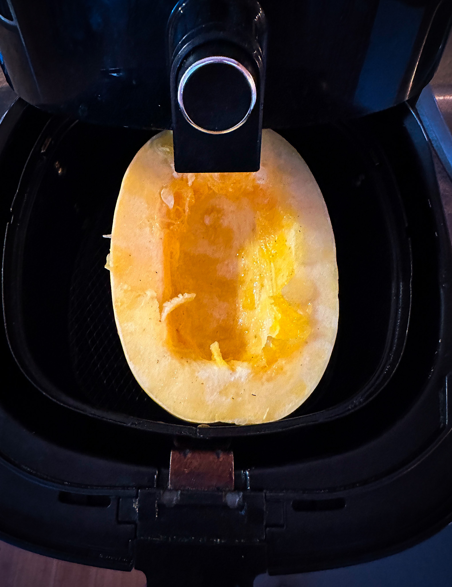 cuisson de demi courge spaghetti au air fryer