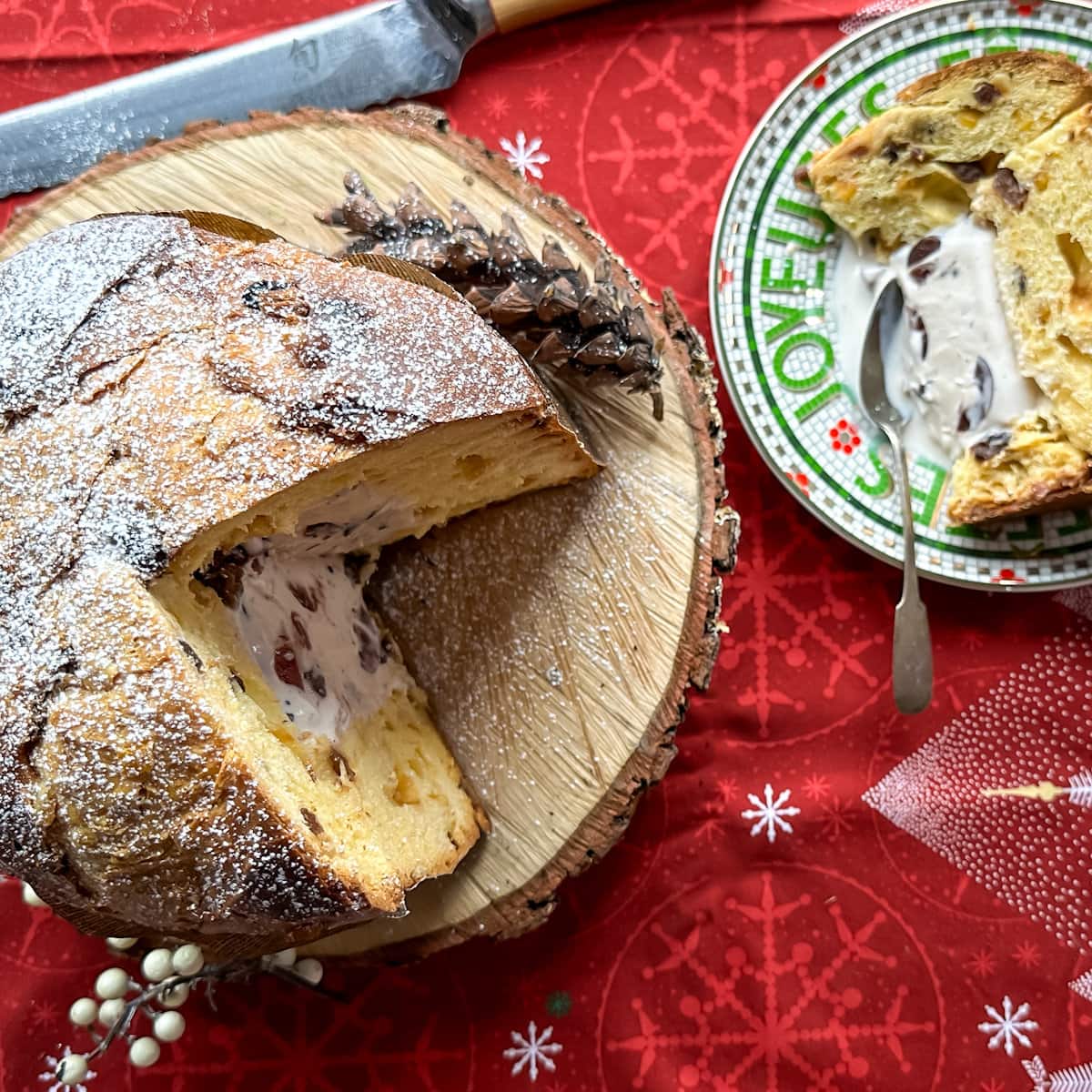 panettone à la creme glacée