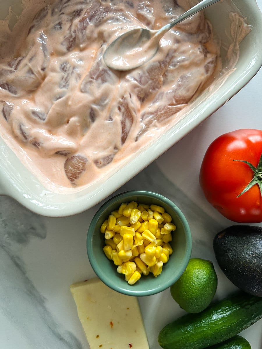 marinade poulet rouge