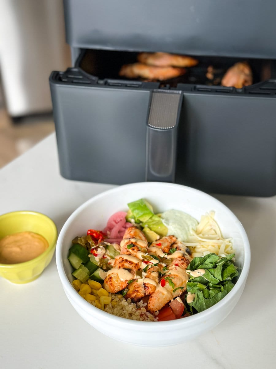 bol poulet rouge air fryer