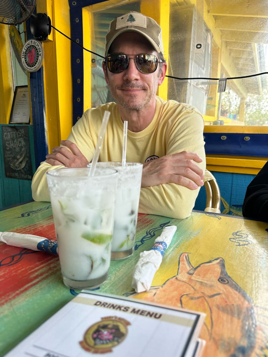 deux cocktail coconut mojito dans un restaurant de la Floride