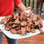 brochette de porc à la vietnamienne cuit sur le bbq